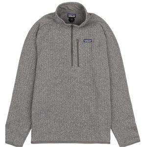 Patagonia Men's Better Sweater 1/4 Zip Steel Gray Large EUC